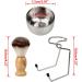Sanbege 3 Pack Shaving Brush Set Wet Shaving Kit Stainless Steel Shaving Stand with Bowl and Brush for Men - Buy Online on GoSupps.com