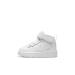 NIKE Boy's Unisex Kids Court Borough Mid (TDV) Gymnastics Shoes Child 6.5 UK Child Blanco