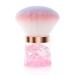 ANGNYA Nail Dust Brush Round Nail Art Dust Powder Remover Brush with Acrylic Handle Fluffy Dust Brush for Nails Soft Nail Duster Brush (Round)