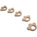 Wendysun 3pcs Cute Cartoon Wood Teether - Natural Animal Paw Shape Baby Teething Toy - Buy Online on GoSupps.com