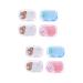 LALAFINA 8 boxes cartoon pupils box cases of eye contact contact lens-twizzer cosmetic container for eye lenses contact lens organizer cosmetics pp-plastic travel suitcase 6.5x4.5x2pcs different colors x 2 pieces