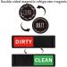 Evvmnaks 2 x Magnetic Dishwasher Clean Dirty Panel with ABS Shutter Only Changes When You Push It Scratch-Resistant Protection for Dirty Clean Dishes - Buy Online on GoSupps.com