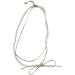 OralGos Elegant Double Layer Leather Necklace with Bow Collar - Stylish Gray Accessory for Daily Wear | International Shipping Available - Buy Online on GoSupps.com