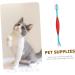Angoily 2pcs Convenient Double-headed Bristles Pet Double-head Brush for Small Cleaning Soft-bristles Tooth - Buy Online on GoSupps.com