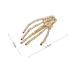 Rhinestone Skeleton Hand Hair Clip Set - Halloween Punk Rock Hairpin for Women & Girls - 4 Pack - Buy Online on GoSupps.com