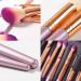 JAF 26pcs Professional Makeup Brush Set - Vegan Kabuki Face Contour Brushes in Pink & Rose Gold - Complete Soft Cosmetic Kit (Purple) - J2621SV-Z - Buy Online on GoSupps.com