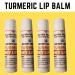 Organic Turmeric Lip Balm- Qty 4 | Honey Lemon | Handmade in USA | Small Batch Size - Buy Online on GoSupps.com