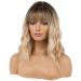 Shop Haircube Shoulder-Length Curly Wigs - Blonde with Dark Roots for Women | International Shipping Available - Buy Online on GoSupps.com