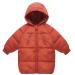 LANBAOSI Kids Winter Long Coats with Hooded Light Puffer Coat Warm Padded Jacket for Baby Boys Girls Toddler Orange 3 Years