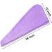 2 Pack Microfiber Hair Towel Wraps - Quick Dry Anti-Frizz Turbans for Long Thick & Curly Hair - Purple & Red - Buy Online on GoSupps.com