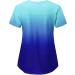 Blue Graphic Backless Women's T-Shirt - Loose Fit Casual Top for Women in Size Large - Buy Online on GoSupps.com
