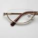 Vevesmundo Metal Reading Glasses Half-Moon Design | 3.5 Diopter Semi-Frame Glasses for Men & Women - Stylish Visual Aid - Buy Online on GoSupps.com