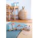 Kindsgut Holz-Reisenbahn - Sustainable Wooden Train Set with Zoo Animals | High-Quality Eco-Friendly Toy in Dark Gray - Buy Online on GoSupps.com