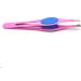 Surgi-Grade Stainless Steel Slant Pink Tweezers for Eyebrows - Precision Tool for Ingrown Hair Removal | G.S Online Store - Buy Online on GoSupps.com