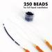 Everlong Hair Silicone-Lined Matte Tubes 4-Layer Coated Micro Links Rings for I-Tip Remy Human Hair Extensions (250 pcs) - Darkest Brown - Buy Online on GoSupps.com