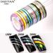 Kamas 9 Rolls Nail Art Striping Tape Set - Aurora Laser Mermaid French UV Gel Polish Sticker Tips Decoration DIY Tool - 3mm Color Option - Buy Online on GoSupps.com