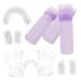 ABOOFAN 1 Set Bleach Kit Hair Dye Kit Hair Bleach Hair Dying Accessory Kit Bleach Hair Kit Hair Coloring Tools Hair Dye Gloves Root Comb Applicator Bottle Portable Purple Plastic Earmuffs 6.9x4.8cm Purple