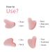 TIGERSTAR Rose Pink Jade Gua Sha Facial Massage Tool for Skin Care - Relax Muscles, Reduce Fine Lines & Wrinkles - Body, Face, Eyes, Neck - Buy Online on GoSupps.com