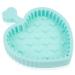 NOLITOY Makeup Brush Cleaning Pad Beauty Brush Cleaning Beauty Tools Silicone Brush Cleaning Pad Silicone Brush Cleaner Makeup Brush Cleaners Silicone Scrubbers Dryer Foldable 12x9cm Light Green