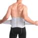 Back bandage for pain relief for men and women adjustable lordosis belt belts breathable for sciatica pain heavy lifting waist support lower back band (color: li m/medium light gray