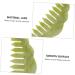 Magiclulu 4-Piece Massage Comb Set | Hand Massager & Gua Sha Jade Tools for Scalp & Face Care - Buy Online on GoSupps.com