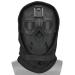 Aifordge Airsoft mask storm hood facial mask outdoor sports cs tactical wild mask protection paintball eye protection headgear mask adjustable cosplay costume party black