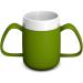 Ornamin 2-Henkel Mug with Drinking Trick 140ml - Green Beak Cup | Special Drinking Aid for Tremors - Buy Online on GoSupps.com