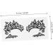 Healeved 3 pairs Eyeliner Popular Eyeshadow Sticker Fabric Drama Liner Pride Jewelry Lace Black Stickers 13.00X6.00X0.10CM Black - Buy Online on GoSupps.com