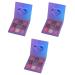 Beavorty 3pcs 9 Highlighter Diamond Makeup Metallic Glitter Eye Pearlescent Colors 1 count (Pack of 1) Purplex3pcs
