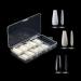 iSpchen 100 Pcs Acrylic Artificial Long Ballerina Nails - Natural Color DIY Nail Art Design - Transparent Fake Nails for Perfect Manicure - Buy Online on GoSupps.com