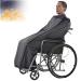 Fleece-Lined Wheelchair Cosy Cover Autumn and Winter Sleeping Bag Fleece Keep Warm Windproof Water Proof Leg Foot Set Wheelchair Leg Blanket Cover Unisex Adult Size