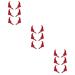 ABOOFAN 9 Pairs Halloween Decorative Red Horn Barrettes Ox Horn Halloween Hair Clip Devil Horns Devil Hair Clips Cosplay Halloween Hair Accessories Horn Hair Clips Horn Hairpin Demon Props