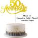 KREDHONG Golden Wedding Cake Topper 50th Anniversary Cake Topper Golden Wedding Anniversary Decorations for 50th Birthday Wedding Anniversary Decorations - Buy Online on GoSupps.com