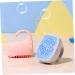 Toyvian Silicone Shampoo Brush - Infant Scalp Massager & Hair Cleaner - ABS Pink Baby Hairbrush - Buy Online on GoSupps.com
