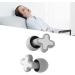 Soft Silicone Ear Plugs for Sleeping & Swimming | Noise Reduction Sound Blocking Earplugs | Waterproof Hearing Protection (Gray - Buy Online on GoSupps.com