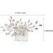 Amosfun Bridal Headwear Hair Toppers Hair Pin Hair Clip Bridal Hair Comb Hair Side Comb Wedding Headpiece Wedding Elegant Headdress Bridal Headdress Metal White Accessories Classical Bride - Buy Online on GoSupps.com
