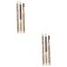 Healeved 4 Pcs Long Lasting Eyebrow Pencils Eye Brow Pencils for Women Eyebrow Shaper Brush Eyebrows 1 count (Pack of 1) As Shownx2pcs