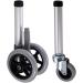 Walker Wheels Replacement Feet - Universal 5 Inch Front and Back Safety Wheels with Brake - Medical Walker Accessories Parts Kit - Buy Online on GoSupps.com