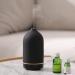 Jesmay 120ml Aroma Diffuser | Premium Ultrasound Essential Oil Diffuser with LED | BPA-Free Ceramic Luminaire for Bedroom Office Spa - Black - Buy Online on GoSupps.com