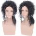 Wig for Wedding Shooting Runway Catwalk Interview Cos Wig Male King Mj Black Fashion Handsome Student Long Curly Hair Wig