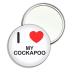 I Love My Cockapoo - 77mm Round Compact Mirror