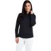 IBKUL Sun Protective UPF 50+ Icefil Cooling Long Sleeve Mock Neck Top - Turquoise Solid XXL - Buy Online on GoSupps.com