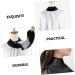 FOMIYES Black Hair Dye & Makeup Cape Silicone Neck Wrap Guard for Hair Cutting & Barber Use - Buy Online on GoSupps.com