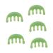 Tovinanna 5st massage comb house supply portable massage device hair crest made of wood wide degradation ridge scalp massage home accessory pocket ridge harz travel acupuncture rod five claws