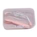 Grongu contact lenses tool set for inserting and removing with soft silicone shovels tweezers for trips and at home multifunctional soft silicone shovel rose