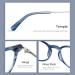 ZENOTTIC Vintage Round Glasses Frame - Retro Clear Lens Nerd Glasses for Men & Women | C11 Blue - International Shipping Available - Buy Online on GoSupps.com