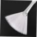 VINTORKY DIY Makeup White Makeup Fan Makeup Fan up for Facial Brush Fan Shape Brushes Brush with Wood Handle Make up Care - Buy Online on GoSupps.com