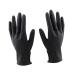 Vaguelly 10pi ces Kit Moufles De Protection Noirs Latex R utilisables Pour Teinture Capillaire Et Soins Salon Professionnel