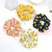 4-Piece Pineapple Printed Elastic Hair Ties | Fun Ponytail Holders & Accessories for Women & Girls | Random Colors - Buy Online on GoSupps.com