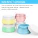 6 Pack Leakproof Silicone Travel Jars 0.67oz - Travel Size Containers for Toiletries - Hard Sealed Lids for Face, Hand, Body Cream - 6 Pieces - Buy Online on GoSupps.com